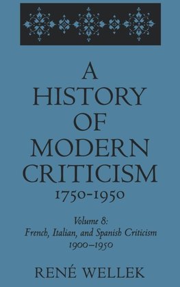 A History of Modern Criticism, 1750-1950