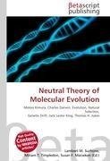 Neutral Theory of Molecular Evolution