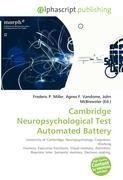 Cambridge Neuropsychological Test Automated Battery