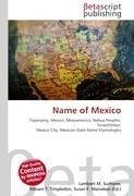 Name of Mexico