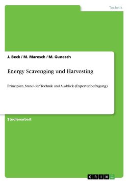 Energy Scavenging und Harvesting