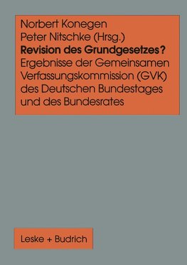 Revision des Grundgesetzes?