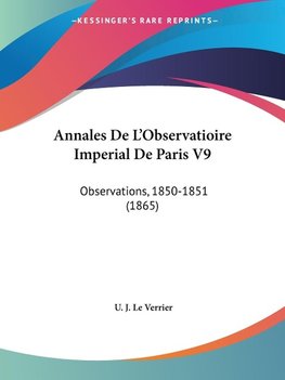Annales De L'Observatioire Imperial De Paris V9