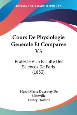 Cours De Physiologie Generale Et Comparee V3