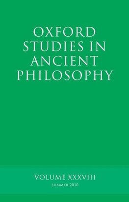 Oxford Studies in Ancient Philosophy