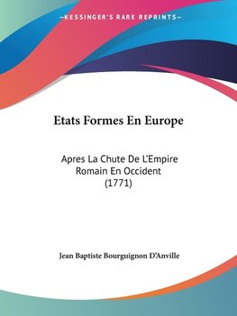 Etats Formes En Europe