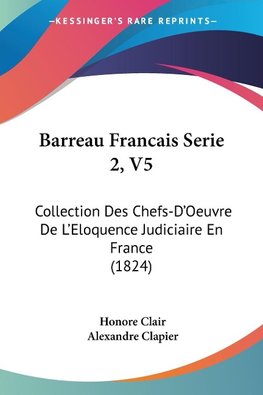 Barreau Francais Serie 2, V5