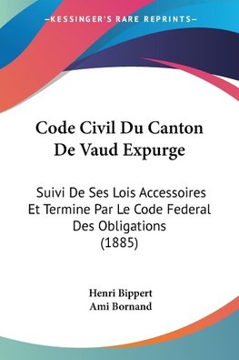 Code Civil Du Canton De Vaud Expurge
