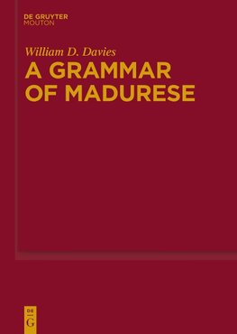 A Grammar of Madurese
