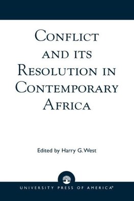 Conflict and its Resolution in Contemporary Africa