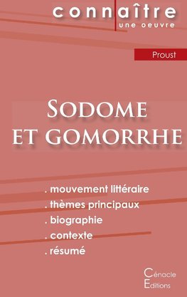 Fiche de lecture Sodome et Gomorrhe de Marcel Proust (analyse littéraire de référence et résumé complet)