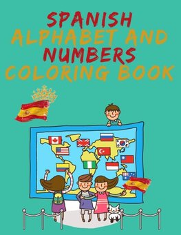 Spanish Alphabet and Numbers Coloring Book.Stunning Educational Book.Contains coloring pages with letters,objects and words starting with each letters of the alphabet and numbers.