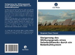 Steigerung des Wirkungsgrads eines Solarkraftwerks durch ein Nebelkühlsystem