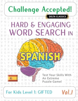 CHALLENGE ACCEPTED! - HARD AND ENGAGING WORD SEARCH IN SPANISH FOR KIDS LEVEL 1